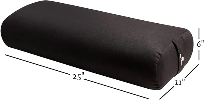 Hugger Mugger Standard Yoga Bolster - Firm, Supportive, Handmade, Durable-FlexoryFit