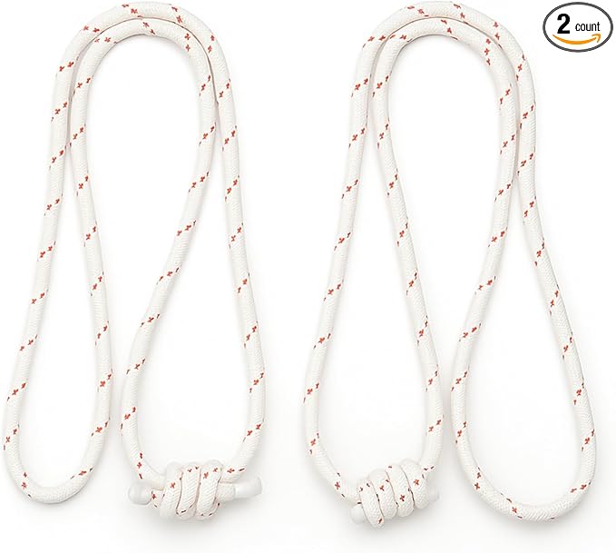 Yogikuti Iyengar Yoga Wall Rope Pair Premium Quality Cotton & Polyester Ropes for Restorative & Anti-Gravity Poses-FlexoryFit