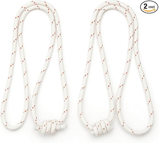 Yogikuti Iyengar Yoga Wall Rope Pair Premium Quality Cotton & Polyester Ropes for Restorative & Anti-Gravity Poses-FlexoryFit