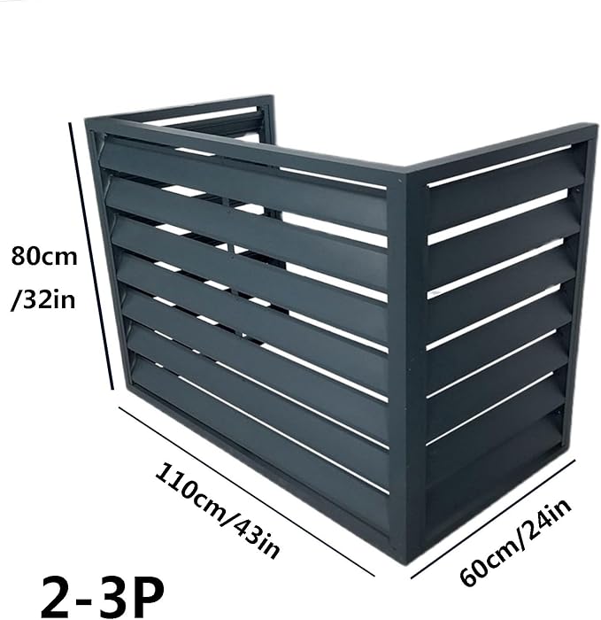 Aluminum Outdoor Condenser Protective Cover, freestanding Enclosure to Cover - Image 2