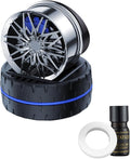 Car Air Freshener,Solar Powered Tires Scents Diffuser,Fashion Automotive Interior Decoration Accessories Purifiers for Car and Home Aromatherapy Dashboard (Silver, 10 * 8 cm)