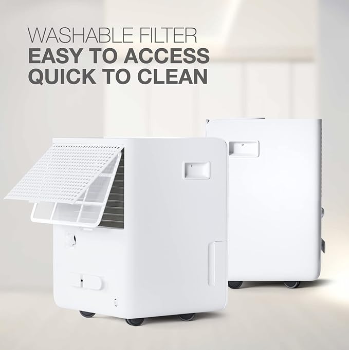 Cooper & Hunter 60 Pint Dehumidifier with Drain Pump up to 5,000 Square Foot Coverage Dehumidifier for Large Room or Basements 10L Water Tank with Drain Hose