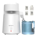 ROVSUN【Upgraded】 1.6 Gallon/6L Water Distiller with Flame-Retardant Material, BPA-Free Container & Stainless Steel Interior, Home Distilled Water Machine Maker Countertop Distilling Water Purifier
