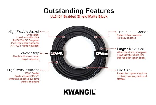 10C 24AWG AMSB Shielded Cable Wire - Image 3