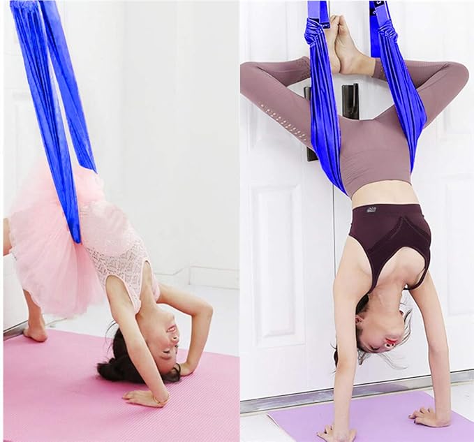 TOCO FREIDO Waist Back Leg Stretch Strap/Yoga Fitness Band, Leg Stretching Assist Trainer, Yoga Stretcher, Back Bend Split Inversion Strap for Fitness, Dance, Ballet, Gymnastics-FlexoryFit