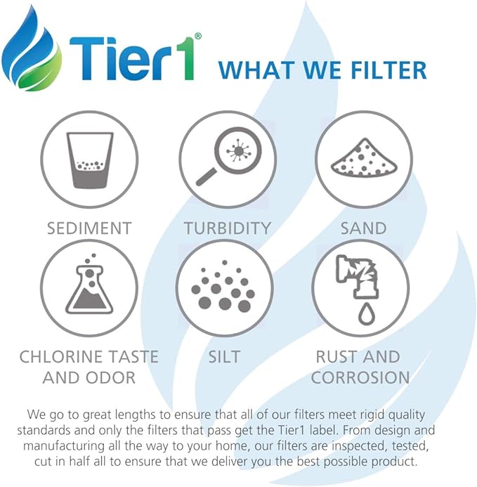 Tier1 9000 077104 Refrigerator Water Filter 4-pk | Replacement for Bosch 644845, REPLFLTR10, UltraClarity, 644845, 9000194412, 740570, 9000077095, 9000193914, Fridge Filter