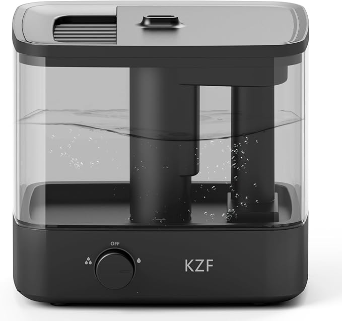 2.3L Top-Fill Cool Mist Humidifier – Whisper-Quiet, Up to 30 Hrs Runtime, Auto Shut-Off, Ideal for Bedroom, Baby Nursery & Plants