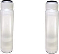 CFS – 2 Pack Clear Refillable Cartridge for DI Resin and Other Media Residential or Aquarium – Remove Bad Taste & Odor – Whole House Replacement Water Filter Cartridge - 10" x 2.5", White