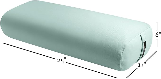 Hugger Mugger Standard Yoga Bolster - Firm, Supportive, Handmade, Durable-FlexoryFit