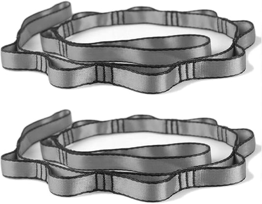 PRIOR FITNESS 2pcs Nylon Daisy Chain Straps for Aerial Yoga Hammock Swing Adjustable Aerial Silk Extender Strap Rope Anti-Gravity Yoga Extend Belts-FlexoryFit