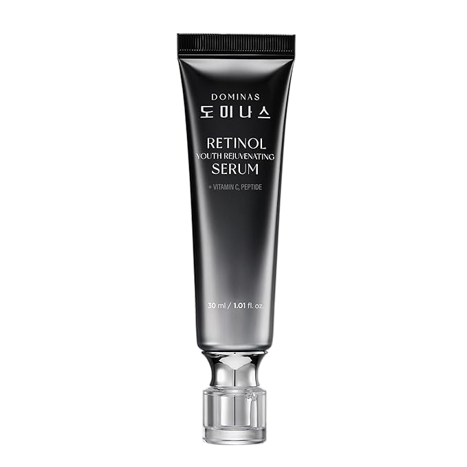 Korean DOMINAS Retinol Serum for Face (1fl oz) – Youth Rejuvenating Face Ampoule for Improving Fine Lines & Reducing Pigmentation, Skin Care for Day & Night Use. Vitamin C, Niacinamide, Peptide-FlexoryFit