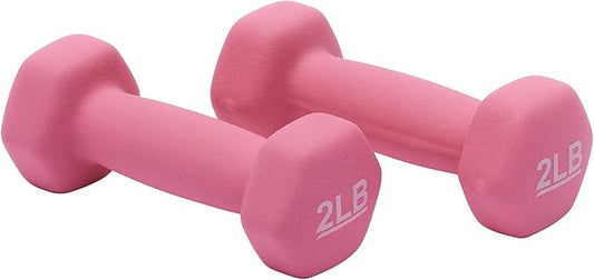 Amazon Basics Neoprene Dumbbell Hand Weights for Exercise and Muscle Toning-FlexoryFit