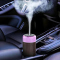 Upgrade Car Diffuser,90ml USB Rechargeable Aroma Essential Oil Aromatherapy Humidifier Diffuser(Built-in Battery Dark Grey Wood Grain)