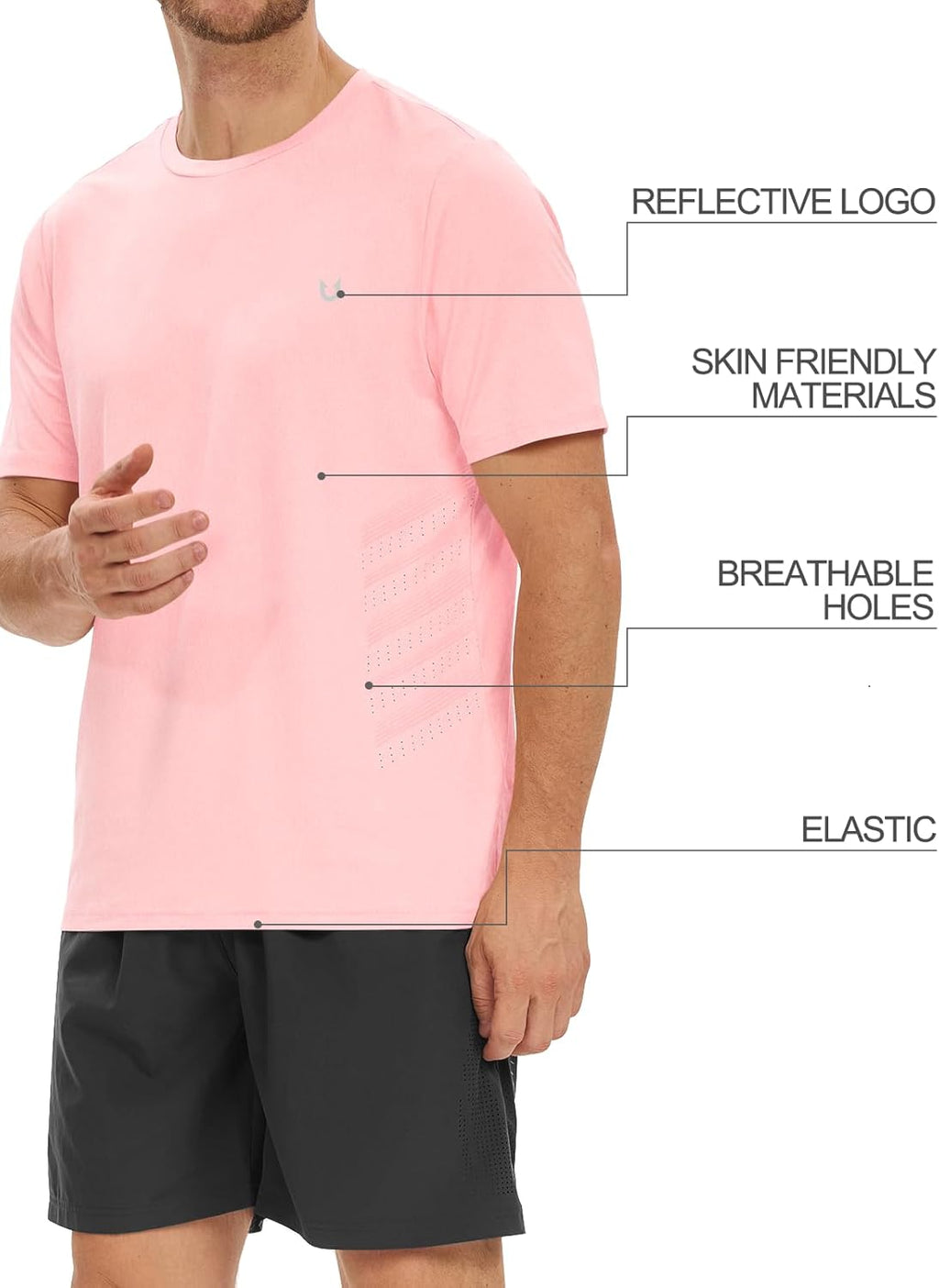 NORTHYARD Breathable 2.0™ Men's Athletic Workout T-Shirt