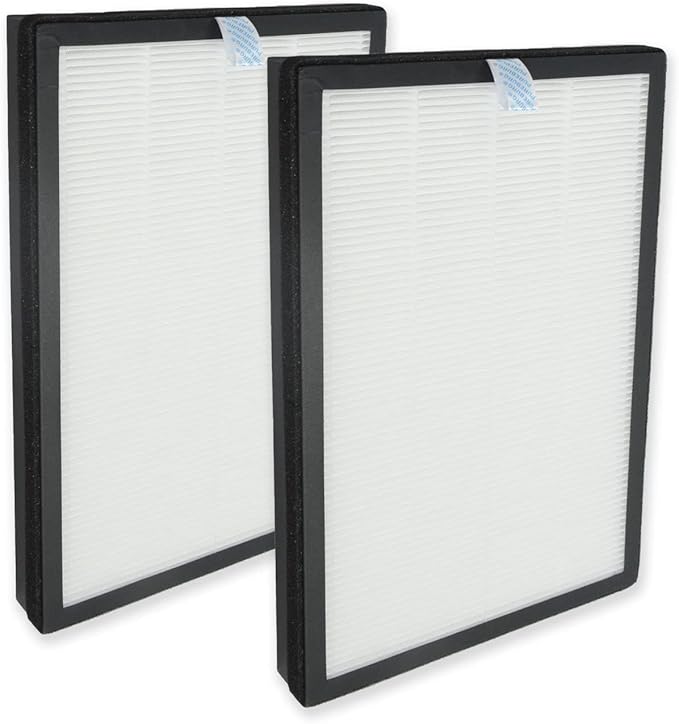 PUREBURG Replacement Filters Compatible with HIMOX H04 Air Purifier,2-Pack H13 HEPA Activated carbon 2-in-1 4-Stage Filtration Air Clean VOCs