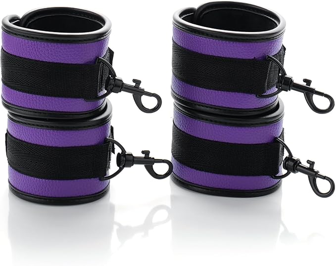 6pcs Black PU Adjustable Straps Sports Training Fitness Gear Home Yoga Set-FlexoryFit