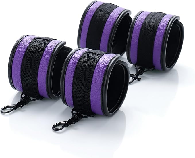6pcs Black PU Adjustable Straps Sports Training Fitness Gear Home Yoga Set-FlexoryFit