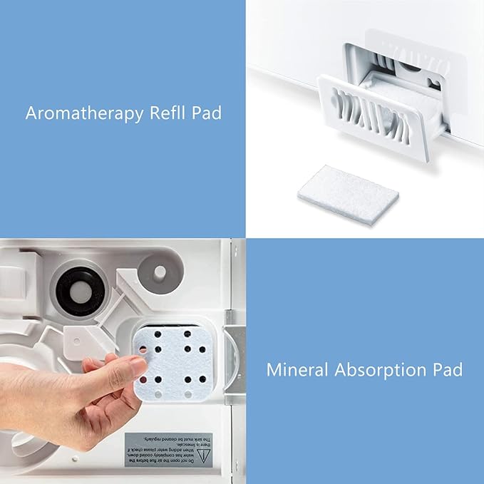 UC5501 Humidifier Replacement Filter, Mineral Absorption Cotton Pads and Aromatherapy Cotton Pads Set Compatible with Elechome UC5501 Humidifier