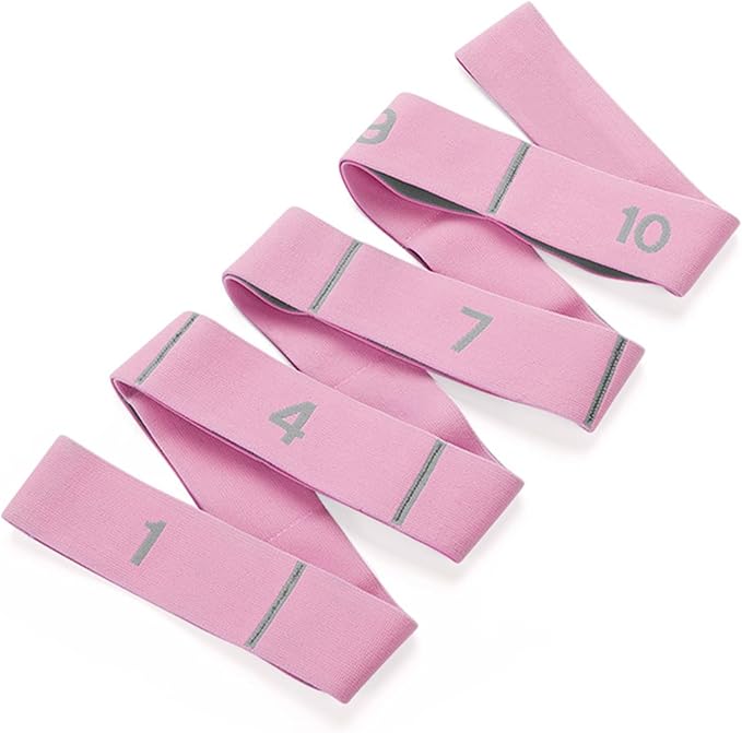 11 Loops Stretch band - Yoga, Pilates, Ballet, and Physical Therapy Stretching strap for Flexibility, Leg Stretching, and Exercise - Durable Stretching equipment for Dance and Fitness-FlexoryFit