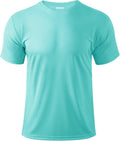 Boladeci Men's Swim Shirt Short Sleeve UPF 50+ Sun Protection SPF UV Moisture Wicking Lightweight Quick Dry Rash Guard