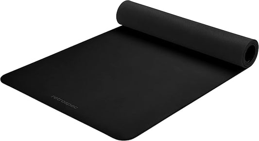 Retrospec Laguna 5mm Yoga Mat - Fitness Mat for Women, Men & Children, Slip-Resistant and Moisture Absorbing Exercise Mat for Home, Pilates, Yoga and Floor Workouts-FlexoryFit