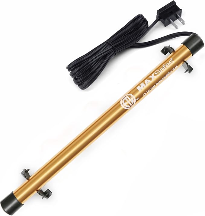 Gun Safe Dehumidifier Rod High Power - Much warmer (up to 150°F) to better Protect Your Valuables from Moisture and Corrosion, ETL Approved, 12in