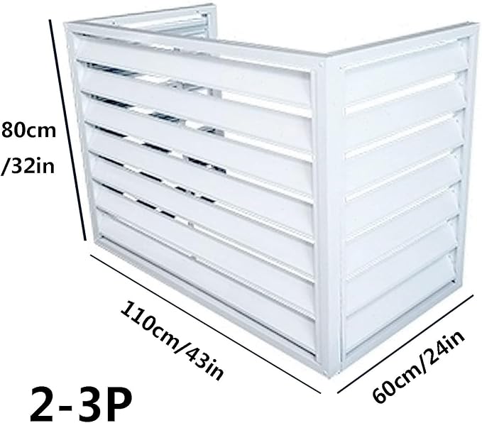 Aluminum Outdoor Condenser Protective Cover, freestanding Enclosure to Cover - Image 2