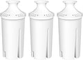 Fil-Fresh 3-Pack Water Filter Replacements for Brita Water Pitchers and Dispensers, NSF 53&42 Certified to Reduce Cadmium, Mercury, Copper, Zinc, BPA free, Lasts 2 Months or 40 Gallons