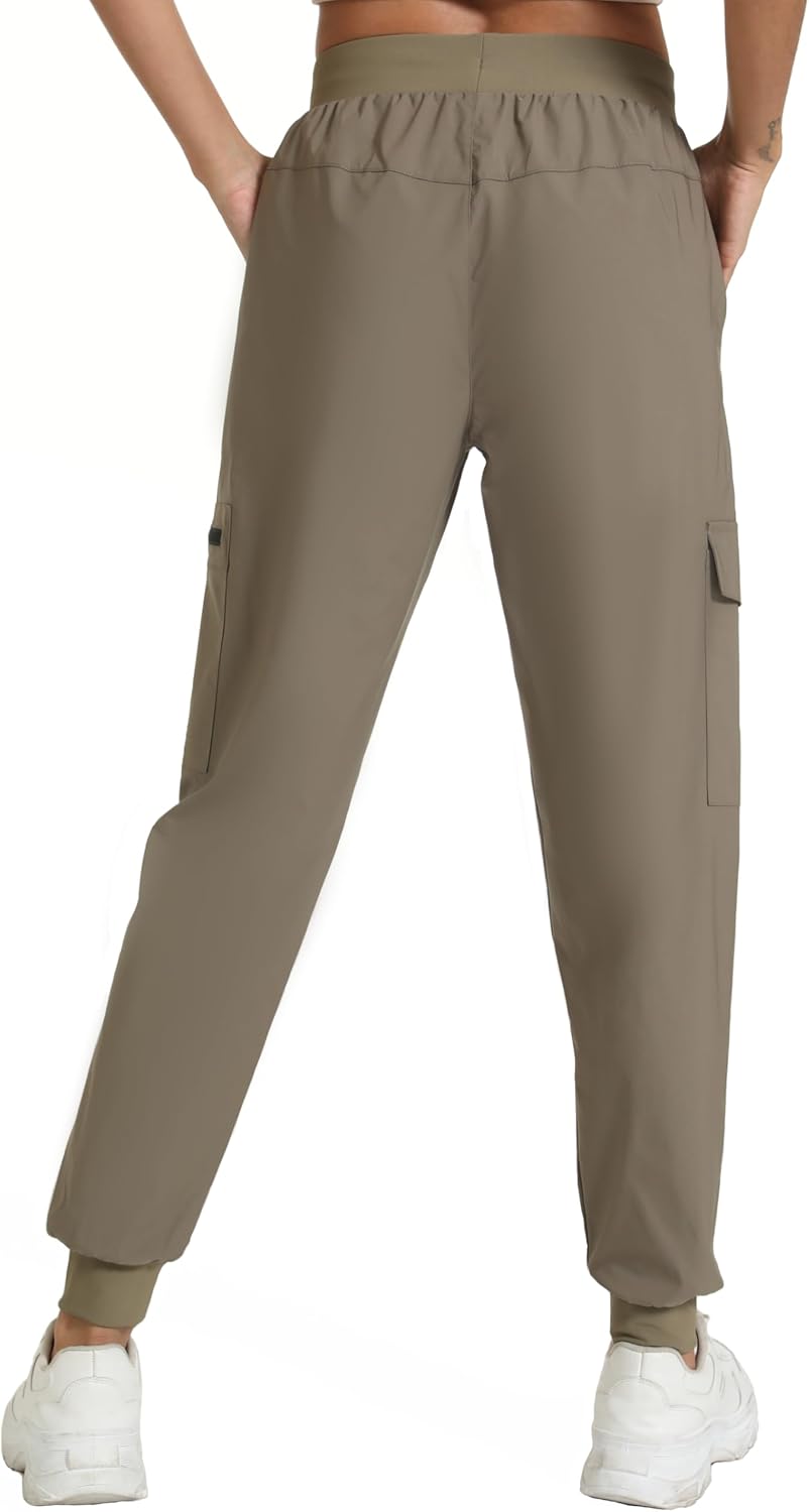 Women's Lightweight Cargo Pants with Pockets Stretchy Quick Dry Hiking Pants for Travel Casual Outdoor