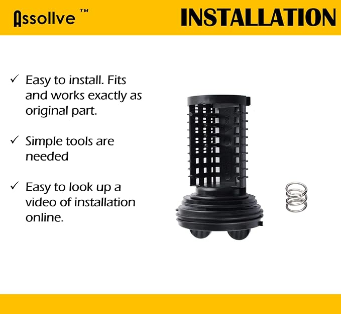 3PCS Reliable 383EER2001A Washer Drain Filter. Replacement Part Fits for LG Kenmore Washer and Replaces 383EER2001A, AP4440367, 5230ER3002A, 1267432, 383EER2001F, AH3522306, EA3522306