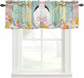 Easter Curtain Valances for Windows, Kitchen Valance Window Treatment, Spring by Unknown