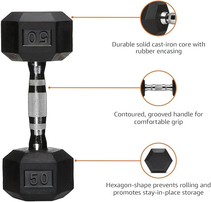 550LB 450LB 350LB Dumbbell Set with Rack Rubber Hex Weights for Home Gym Durable Construction Convenient Storage Space Saving Design Complete Weight Set Barbell Coated for Exercise Training-FlexoryFit