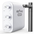Ecoviva 0.01μm Ultra-Filtration Under Sink Water Filter System, 800G Tankless Water Filtration System, No Electricity & Zero Waste, Filters Heavy Metals, Includes Faucet, No Drilling Required(NOT RO)
