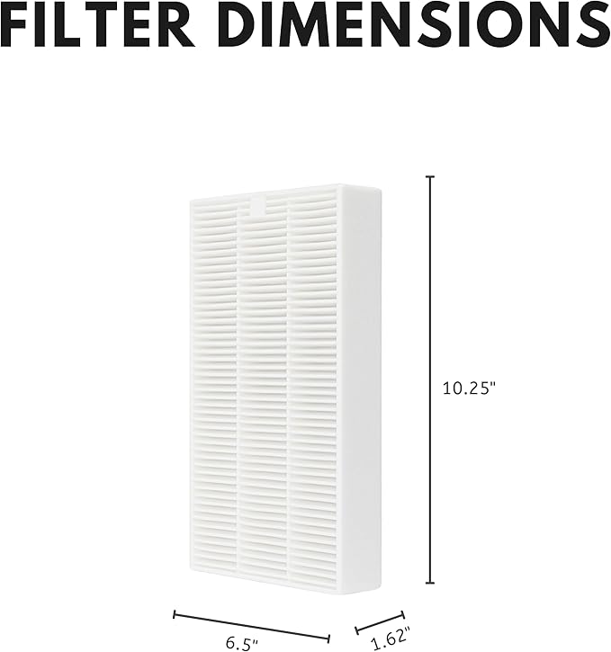 Nispira HPA300 HPA200 Filter R Replacement for Honeywell Air Purifier InSight HPA5300 HPA100 HPA090 HPA250 HPA200 HPA5300 True HEPA HRF-R1 HRF-R2 HRF-R3. 6 Packs