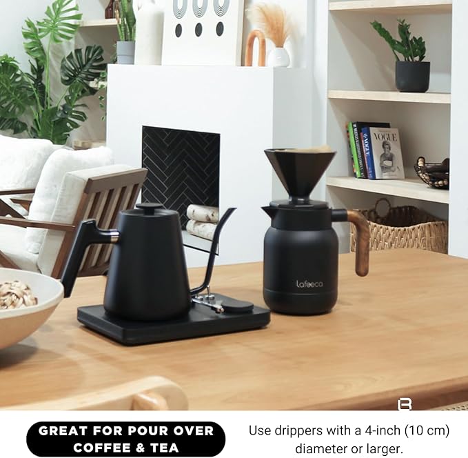 Aura Thermal Coffee Carafe Tea Pot for Keeping Hot & Iced Cold - Vacuum Insulated - Thermos Water Pitcher - Beverage Dispenser - Cool Touch Handle & Lid - BPA Free - 1 Liter - Dune