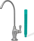 Non-airgap RO Faucet Reverse Osmosis Drinking Water Filtration System Water Dispenser Spout (Brushed Nickel). Vase Style with Faucet Wrench. NSF Certified.