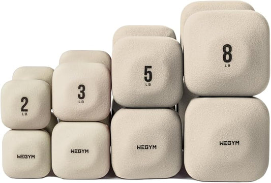 SafeGrip Dumbbells, Anti-Slip, Anti-Roll, Thick Handles, Free Weights, Square Dumbbells for Secure Workouts at Home, Weightlifting, and Personal Training-FlexoryFit