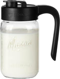 32 oz Glass Pitcher with Lid, 1 Quart Mason Jar Pitcher with Lid Airtight by spreccio