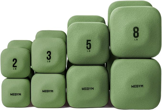 SafeGrip Dumbbells, Anti-Slip, Anti-Roll, Thick Handles, Free Weights, Square Dumbbells for Secure Workouts at Home, Weightlifting, and Personal Training-FlexoryFit