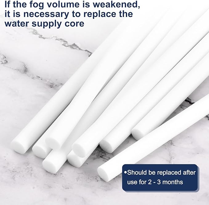 uxcell 48pcs Humidifier Cotton Stick, 8 x 100mm Refill Sticks Filter Replacement Wicks, Humidifier Filter Cotton Refill Travel Mini Humidifier Filters Sticks