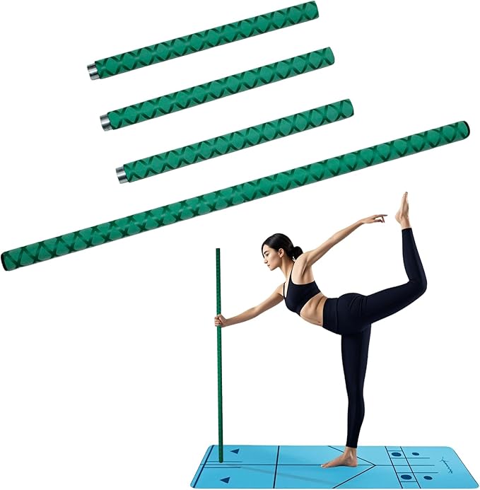 The Huang Yunming yoga stick is made of sturdy steel that is 5 feet high and an adjustable stretching stick, providing flexibility, agility, and balance. Multi functional fitness stick with 5 steel pipes-FlexoryFit