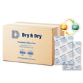 Dry & Dry 500 Gram [120 Packs] Orange Indicating(Orange to Dark Green) Mixed Silica Gel Packets - Food Safe Rechargeable Silica Packets Desiccants Silica Gel Packs Silica Gel Packets