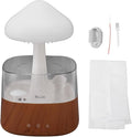 Rain Cloud Humidifier Night Light, Bedside Mushroom Rain Cloud Diffuser for Bedroom Office Moisturizing