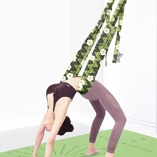 TOCO FREIDO Waist Back Leg Stretch Strap/Yoga Fitness Band, Leg Stretching Assist Trainer, Yoga Stretcher, Back Bend Split Inversion Strap for Fitness, Dance, Ballet, Gymnastics-FlexoryFit