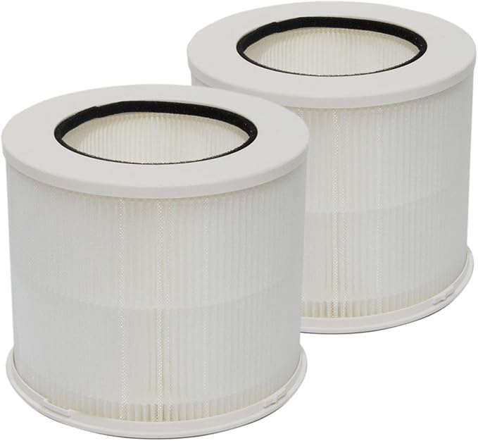 PUREBURG 12020 Replacement HEPA Filters Compatible with Clorox 11020 11021 Tabletop True HEPA Air Purifier,2-Pack H13 HEPA Air Clean