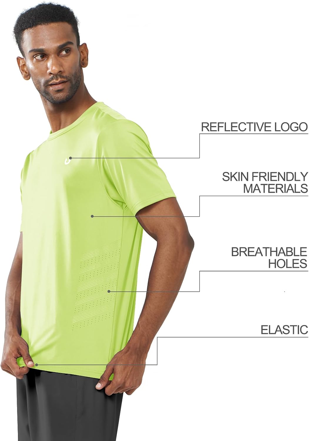 NORTHYARD Breathable 2.0™ Men's Athletic Workout T-Shirt