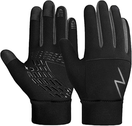 Kids Winter Gloves Back Water Repellent Touchscreen Warm Fleece Anti-slip for Boys Girls Teen 3-15 Years-FlexoryFit