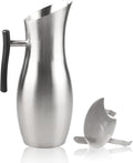 70oz Alkaline Water Pitcher Carafe Stainless Steel Drinking Jug with Ice Guard and Handle Polished Metal Pitcher Jar for Cold Drinking by GWENBHMTOOL