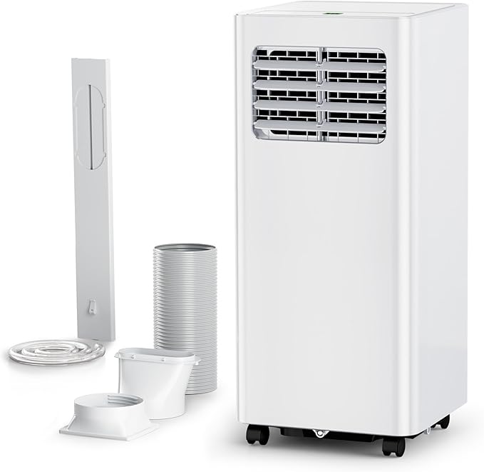 Portable Air Conditioners,10,000 BTU Portable AC Units for Rooms with Remote Control,Cools450 Sq.Ft, Dehumidifier,Fan,With LED Display, Window Mounting Kit,Suitable for Bedroom,Office,Living Room