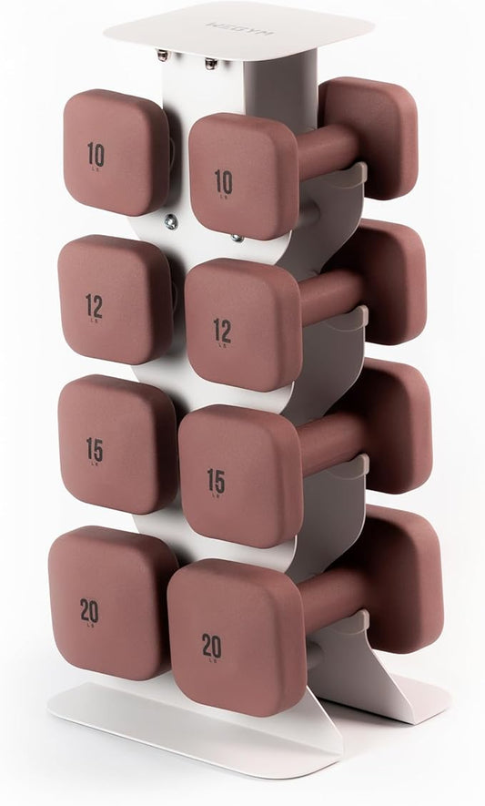 SafeGrip Dumbbells, Anti-Slip, Anti-Roll, Thick Handles, Free Weights, Square Dumbbells for Secure Workouts at Home, Weightlifting, and Personal Training-FlexoryFit